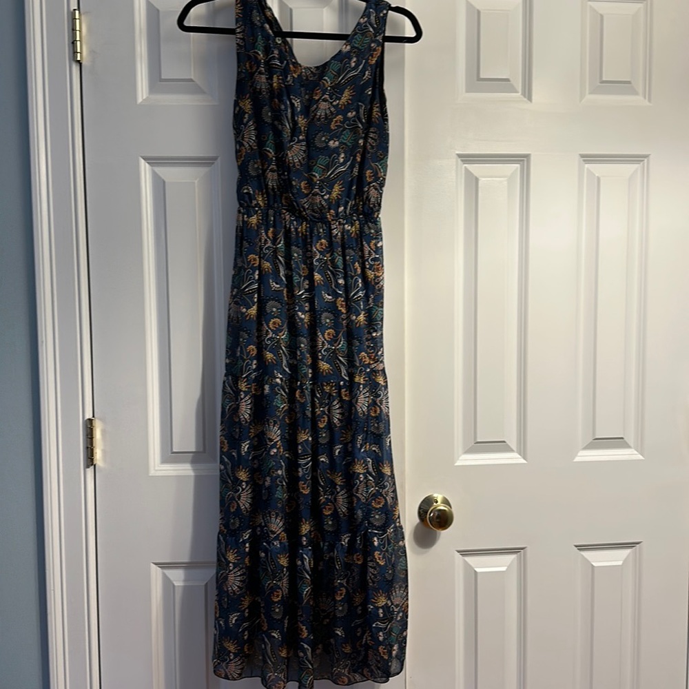 Midi paisley print dress